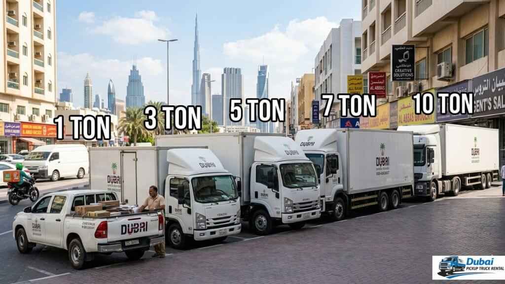 All in one pickup truck rental sizes available at dubai pickup truck rental | truck in dubai
