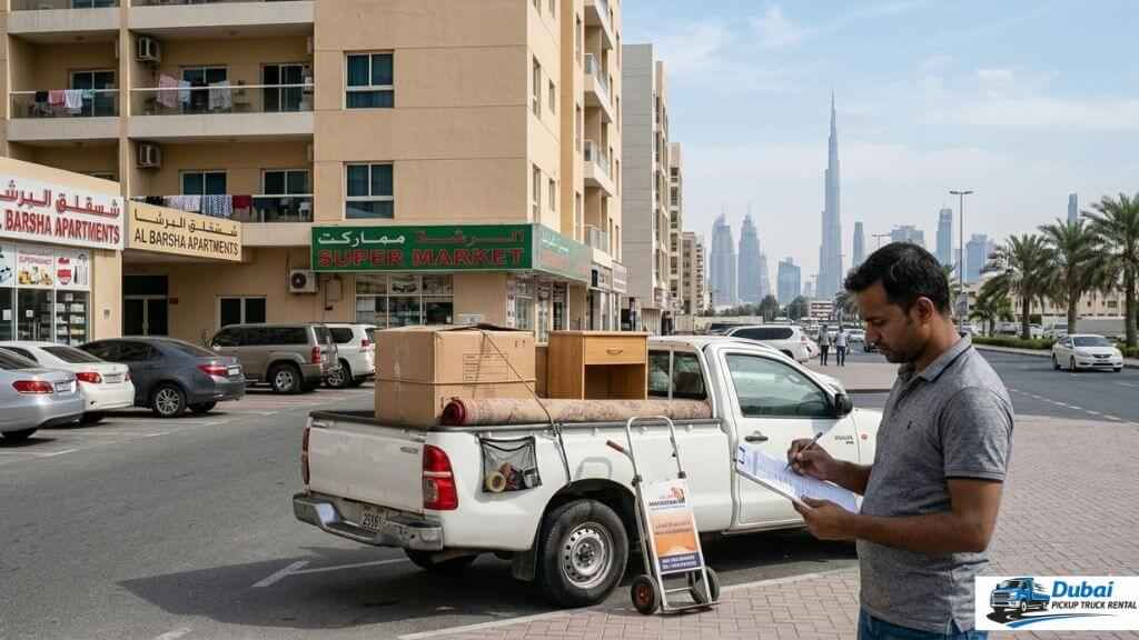 Book online your pickup truck rental in dubai with driver for monthly basis