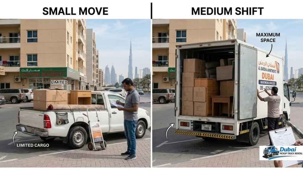 pickup truck rental for house moving and office moves