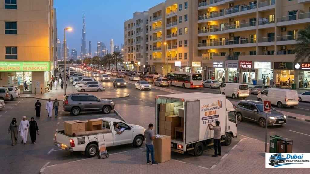 1 and 3 ton pickup truck rentals in dubai