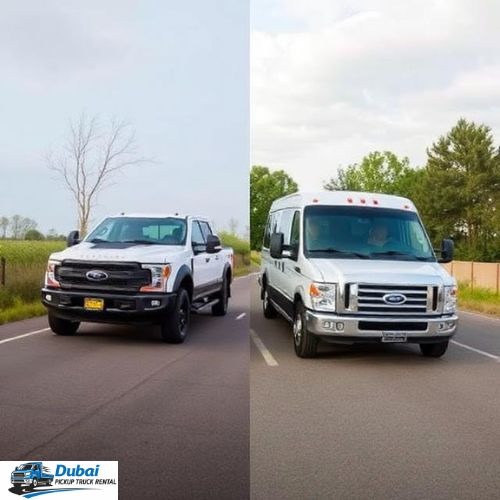 professional pickup truck rental dubai
