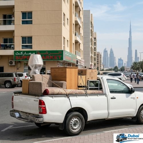 Commercial moving vial pickup truck rental in jlt
