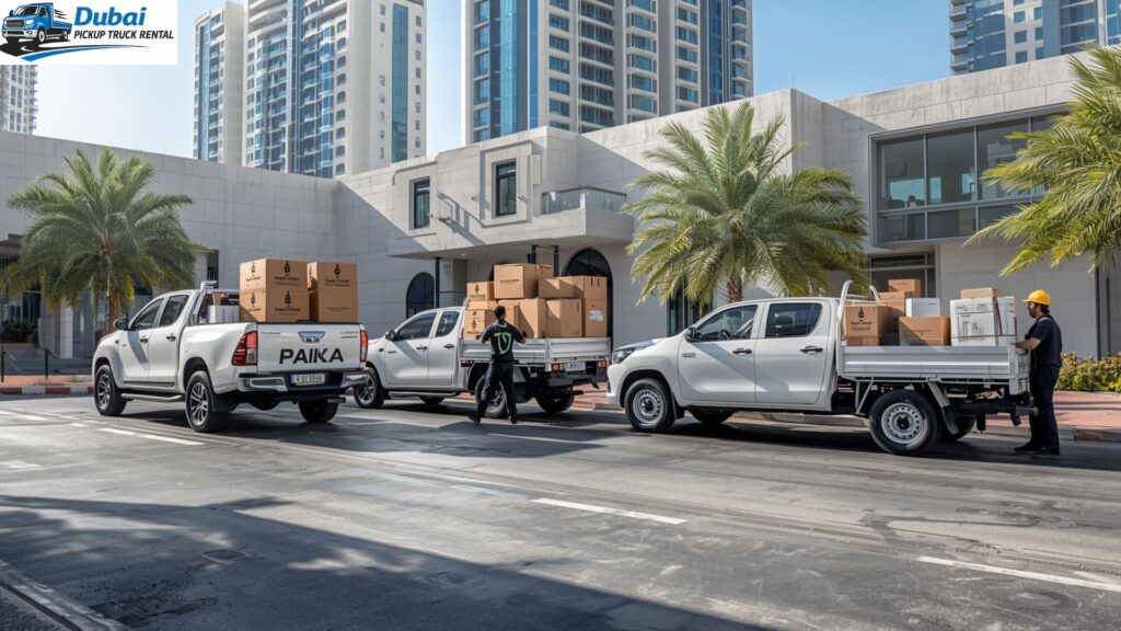 pickup truck rental in al barsha hieghts