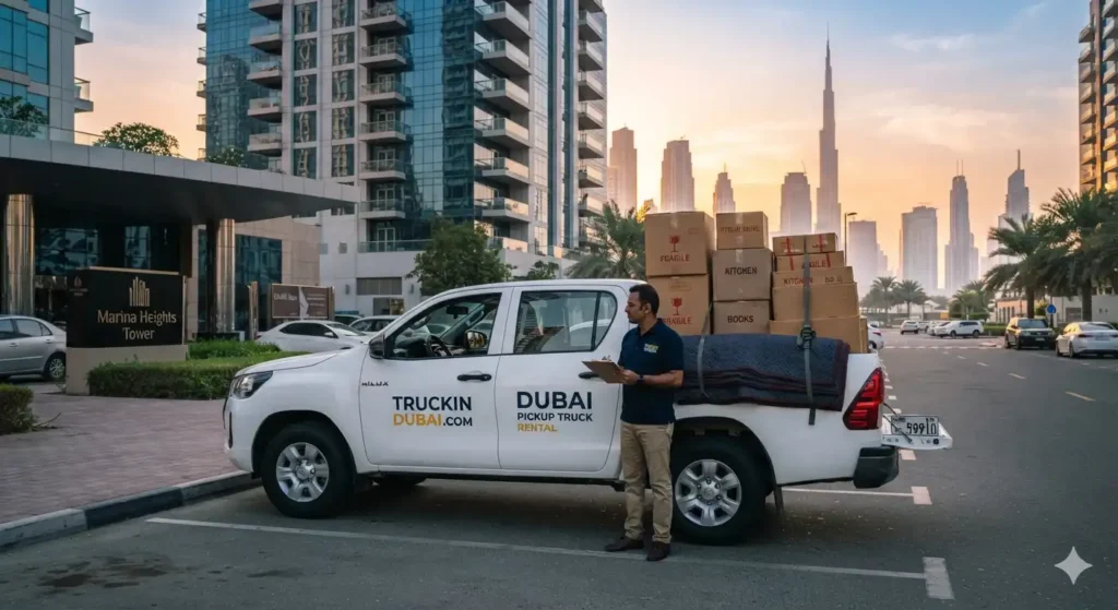 1 ton pickup rental rates in UAE